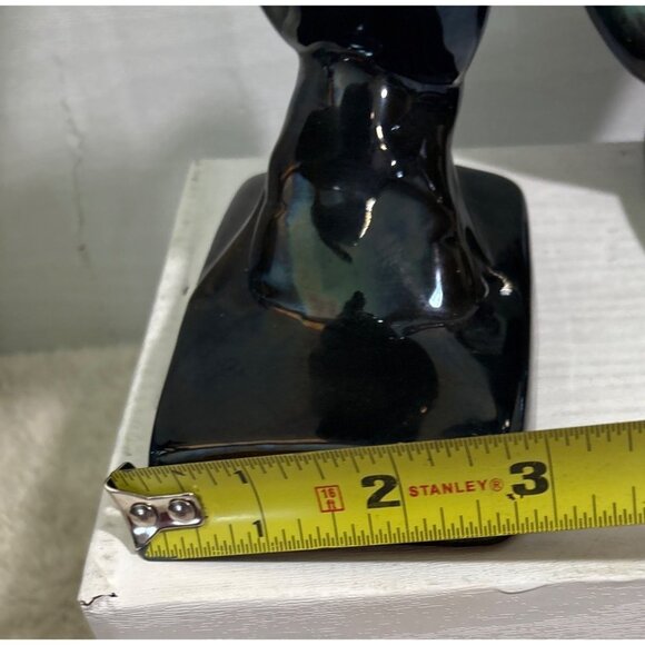 Vintage Blue Mountain Pottery Bookends Rearing Horse Figures MCM Canada 9" Tall - Picture 10 of 12